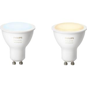 Philips Hue Bluetooth White Ambiance LED GU10 4,3W 230lm Doppelpack