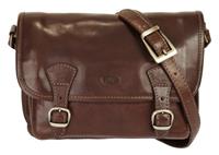 Piké Umhängetasche, echt Leder, Made in Italy