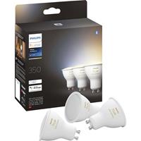 philipshue Philips Hue Lampen 3x GU10 (LED) 4,3W 350lm Warmweißes bis kühlweißes Licht MA 929001953312 Weiß