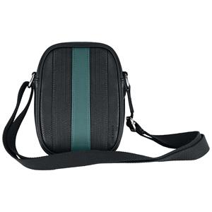 Ted Baker Evver gestreepte heren zwarte flightbag