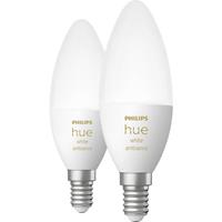 Philips Hue LED-lamp (uitbreiding) 871951435673300 Energielabel: G (A - G) Hue White Amb. Doppelpack E14 2x470lm E14 10.4 W Warmwit tot koudwit