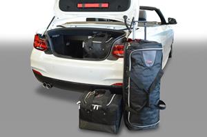 Car-Bags BMW 2 series Cabriolet (2014-heden) 4-Delige Reistassenset zwart