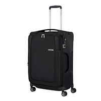 Samsonite Weichgepäck-Trolley "DLite, Black, 63 cm", 4 Rollen, mit Volumenerweiterung; aus recyceltem Material