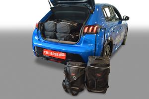 Car-Bags Peugeot 208 (2019-heden) 6-Delige Reistassenset zwart