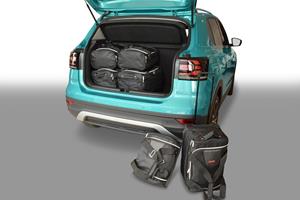 Car-Bags Volkswagen T-Cross (2018-heden) 6-Delige Reistassenset zwart