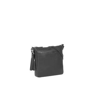 Justified Bags Nynke Kleine Zwarte Leren Schoudertas