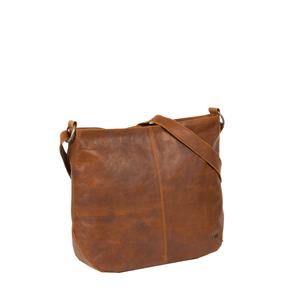 Justified Bags Nynke Round Leder Schoudertas Cognac