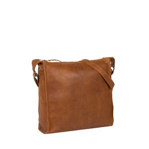 Justified Bags Nynke Square Leren Schoudertas Cognac