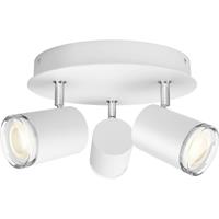 Philips Hue LED-plafondlamp voor badkamers 871951434091600 Hue White Amb. Adore Spot 3 flg. weiß 3x350lm inkl. Dimmschalter GU10 15 W