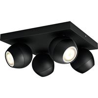 Philips Hue Bluetooth White Ambiance LED Deckenspot Buckram in Schwarz 4x 5W 1400lm GU10 4-flammig