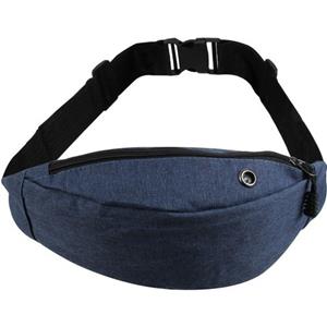 Bellatio Heuptasje/buideltasje/fanny Pack Blauw Gemeleerd 25 X 15 Cm - Heuptassen