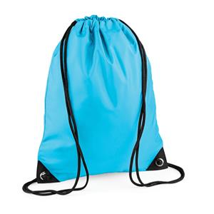 Sport Gymtas Surf Blauw Met Rijgkoord 45 X 34 Cm - Gymtasje - Zwemtasje