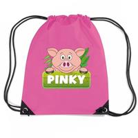 Bellatio Pinky The Pig Varkens Rugtas / Gymtas Roze Voor Kinderen - Gymtasje - Zwemtasje