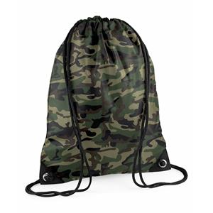 Sport Gymtas Jungle Camouflage Met Rijgkoord 45 X 34 Cm - Gymtasje - Zwemtasje