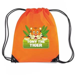 Bellatio Tony The Tiger Tijger Rugtas / Gymtas Oranje Voor Kinderen - Gymtasje - Zwemtasje