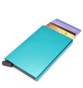 Figuretta Aluminium Hardcase Rfid Cardprotector Lichtblauw