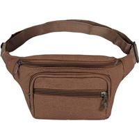 Bellatio Heuptasje/buideltasje/fanny Pack Mocca Bruin Vierkant 25 X 15 Cm - Heuptassen