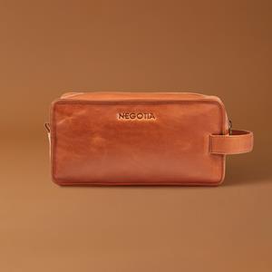 NEGOTIA Leather Finnian | Toilettas Bruin