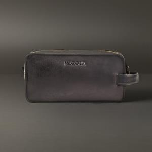 NEGOTIA Leather Finnian | Toilettas Zwart