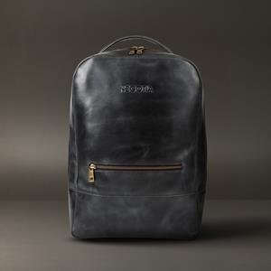 NEGOTIA Leather Alpha | Rugzak Zwart