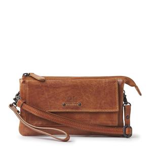 DR Amsterdam Tampa Schoudertas/Clutch camel Damestas