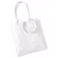 10x Katoenen schoudertasjes wit 42 x 38 cm - 10 liter - Shopper/boodschappen tas - Tote bag - Draagtas
