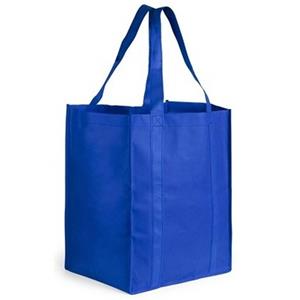 Boodschappen Tas/shopper Blauw 38 Cm - Boodschappentassen