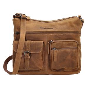 Hide & Stitches schoudertas brown