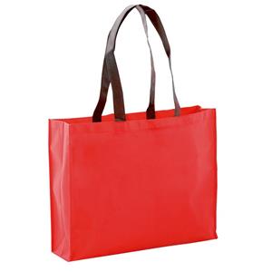 Bellatio Draagtas/schoudertas/boodschappentas In De Kleur Rood 40 X 32 X 11 Cm - Boodschappentassen