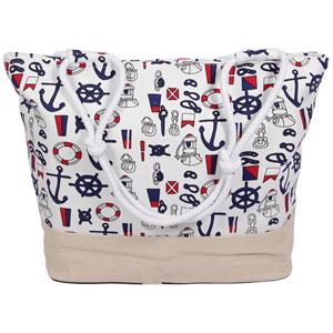 Strandtas Wit Maritiem 35 X 48 Cm trandtassen