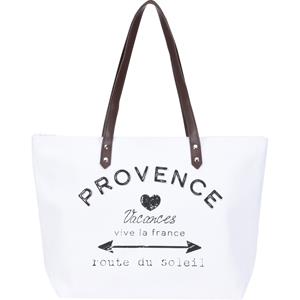 Shoppartners Strandtas Provence Wit 31 X 45 Cm trandtassen