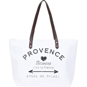 Shoppartners Strandtas Provence Wit 31 X 45 Cm trandtassen