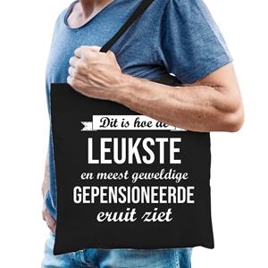 Bellatio Geweldige Gepensioneerde Tas Zwart Heren Pensioen / Vut Kado - Feest Boodschappentassen