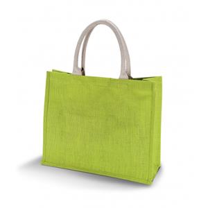 Jute Lime Groene Strandtas 42 Cm trandtassen