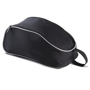 Zwarte schoenentas/reistas 9 liter x 20 x 14 cm -