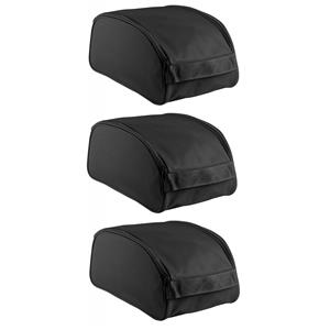 ProAct 3x stuks zwarte schoenentas/reistas 9 liter 35 x 19 x 16 cm -