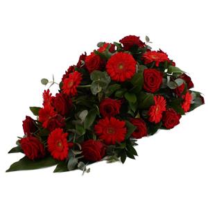 Rouwboeket.nl Rouwdruppel rode Rozen