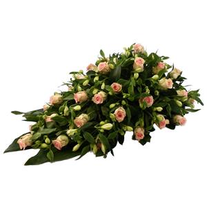 Rouwboeket.nl Rouwdruppel Rozen Alstroemeria