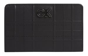 Calvin Klein Re-lock bifold french quilt portemonnee - RFID - dames - black