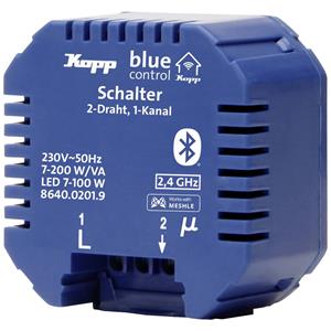 Blue-Control BC.Schaltakt.2D.1Kan. 1-kanaals Schakelactor Schakelvermogen (max.) 3600 W Blauw