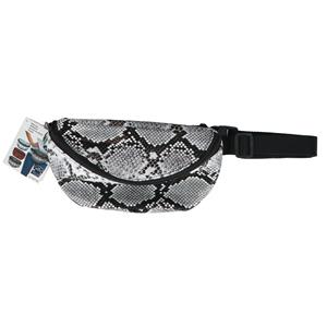 Heuptasje/buideltasje/fanny Pack Grijze Slangenprint 22 X 15 Cm - Heuptassen