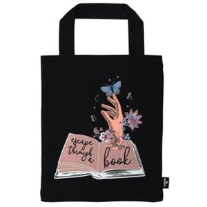Moses Shopper Escape Through A Book 2,4 Liter Katoen Zwart