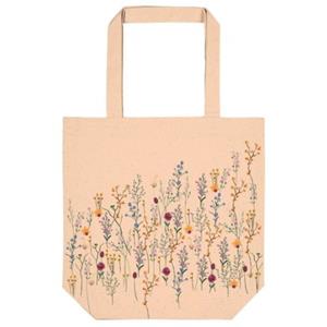 Paagman Libri_x tas biologisch katoen, formaat 37 x 38 x 13 cm. - bloemenweide