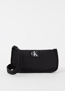 Calvin Klein Jeans, Schultertasche City Nylon Shoulder Pouch25 in schwarz, Schultertaschen für Damen