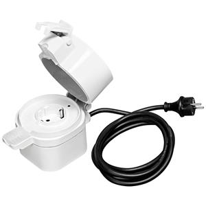 LEDVANCE Smart+ Steckdose Outdoor Plug in Weiß IP44