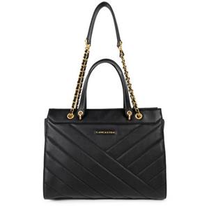 Lancaster , Shopper Soft Matelassé Shopper in schwarz, Shopper für Damen