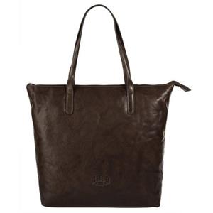 Klondike 1896 , Mountain Shopper Tasche Leder 31 Cm in dunkelbraun, Shopper für Damen