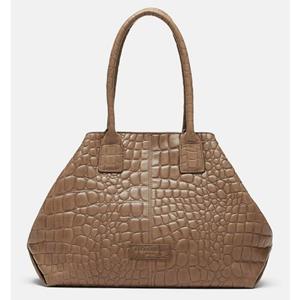 Liebeskind , Chelsea M Kroko Shopper Tasche 26 Cm in mittelbraun, Shopper für Damen