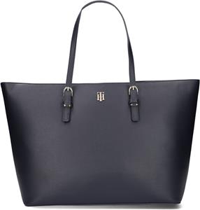 Tommy Hilfiger , Damen Shopper Th Timeless Med Tote in dunkelblau, Shopper für Damen