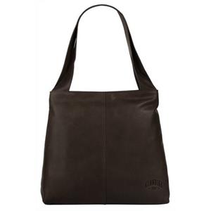 Klondike 1896 , Rush Katrina Schultertasche Leder 27 Cm in dunkelbraun, Schultertaschen für Damen